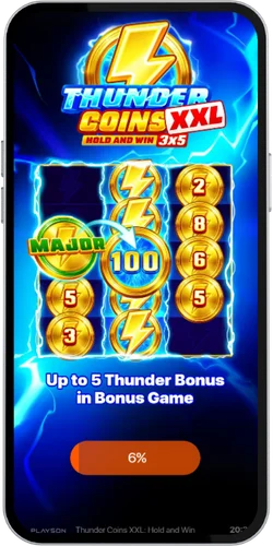 Thunder Coins XXL schermata di caricamento